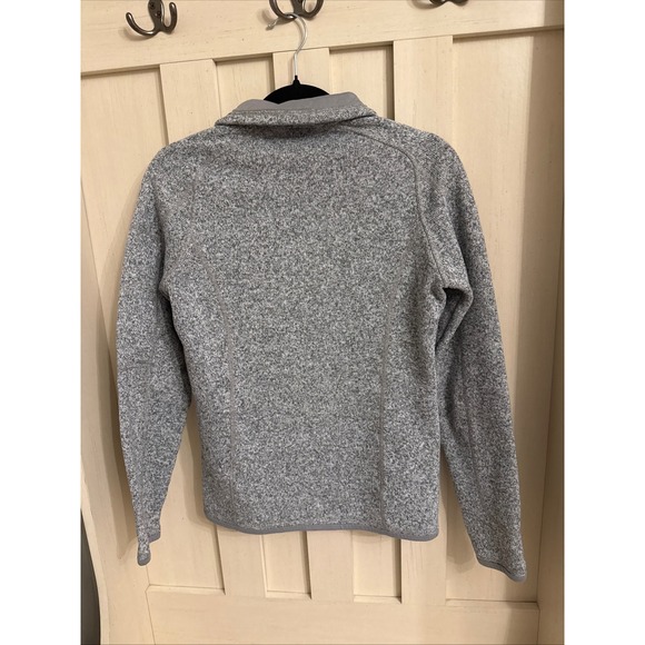 Patagonia Better Sweater 1/4 Zip Pullover Grey Heather Fleece Womens Small - Picture 4 of 4